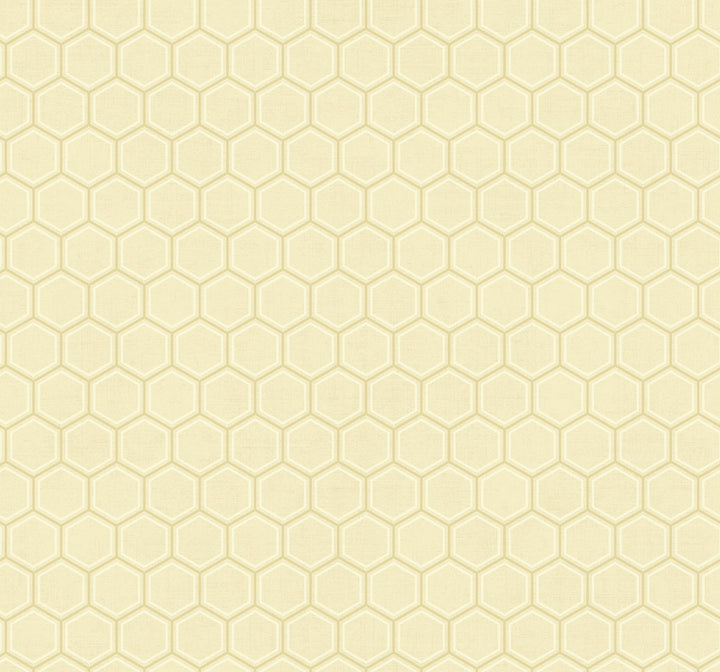 Curie Geo Gold and Off-White by Seabrook Wallpaper Avant Garde United States 60.75 3.6" 27" - Fabric Carolina -