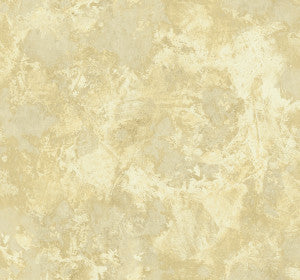 Newton Texture Metallic Gold and Off-White by Seabrook Wallpaper