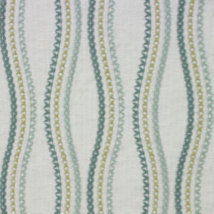 Avon Agave by Norbar Designer Fabric PRISM SEAVIEW 72% POLYESTER 28% COTTON INDIA 9 1/2"V 4 3/4"H 52 - Swanky Fabrics -