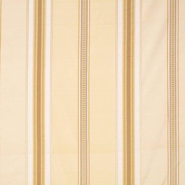 Gallard Stripe/Brass 1413-001 by Old World Weavers Fabric 100% SILK INDIA LIGHT DUTY Horizontal: 0" and Vertical: 17.5" 54" - Fabric Carolina -