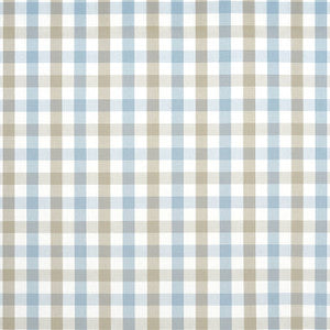 Saybrook Check Spa Blue and Beige AW15151 by Anna French Fabric