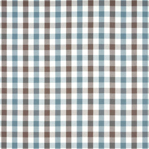 Saybrook Check Brown and Slate AW15154 by Anna French Fabric