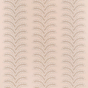 Frondescence Embroidery Blush AW16105 by Thibaut Fabric