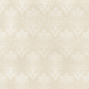 Darcey Damask Ivory AW16123 by Thibaut Fabric