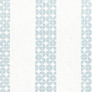 Fairmont Stripe Embroidery Soft Blue AW23128 by Anna French Fabric