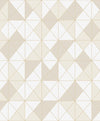 Metallic Geo Metallic Gold and Ivory AW70605 by Seabrook Designs Wallpaper