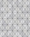 Metallic Geo Metallic Silver and Ebony AW70620 by Seabrook Designs Wallpaper