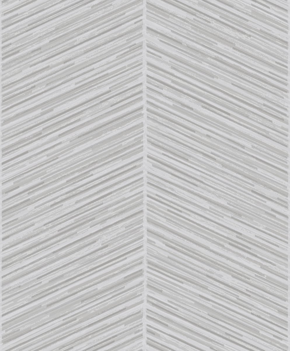 Herringbone Stripe Metallic Silver and Gray AW70707 by Seabrook Designs Designer Wallpaper