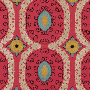 Castile Embroidery Red AW72973 by Anna French Fabric