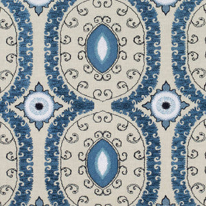Castile Embroidery Blue AW72975 by Anna French Fabric