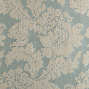 Caserta Damask Aqua AW72982 by Anna French Fabric
