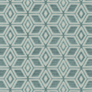 Jardin Maze Velvet Aqua AW72983 by Anna French Fabric