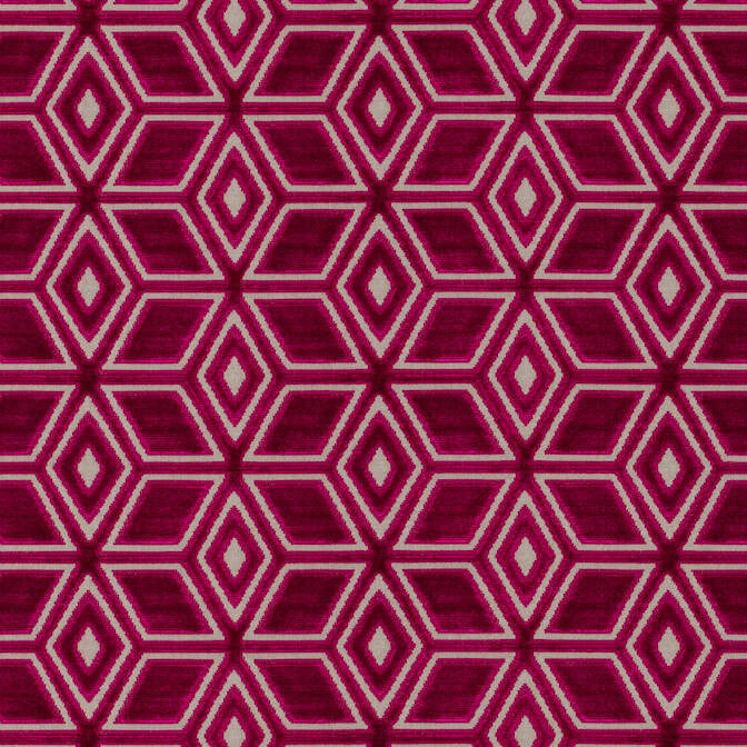 Jardin Maze Velvet Fuchsia AW72984 by Anna French Fabric Anna French Fabric Jardin Maze Velvet Fuchsia AW72984Fabric Manor 79% Viscose, 21% Polyester BELGIUM </p><p>Repeat: V: 4.5 54 - Fabric Carolina -
