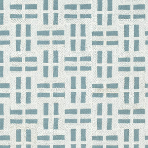 Lock Embroidery Aqua AW73003 by Anna French Fabric