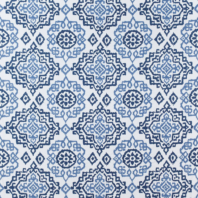 Scottsdale Embroidery Blue and White AW73016 by Anna French Fabric Anna French Fabric Scottsdale Embroidery Blue and White AW73016Fabric Meridian 58% Cotton, 42% Polyester INDIA </p><p>Repeat: V: 15 49 - Fabric Carolina -