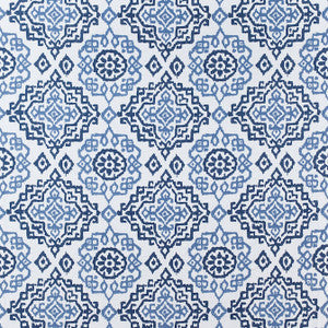 Scottsdale Embroidery Blue and White AW73016 by Anna French Fabric