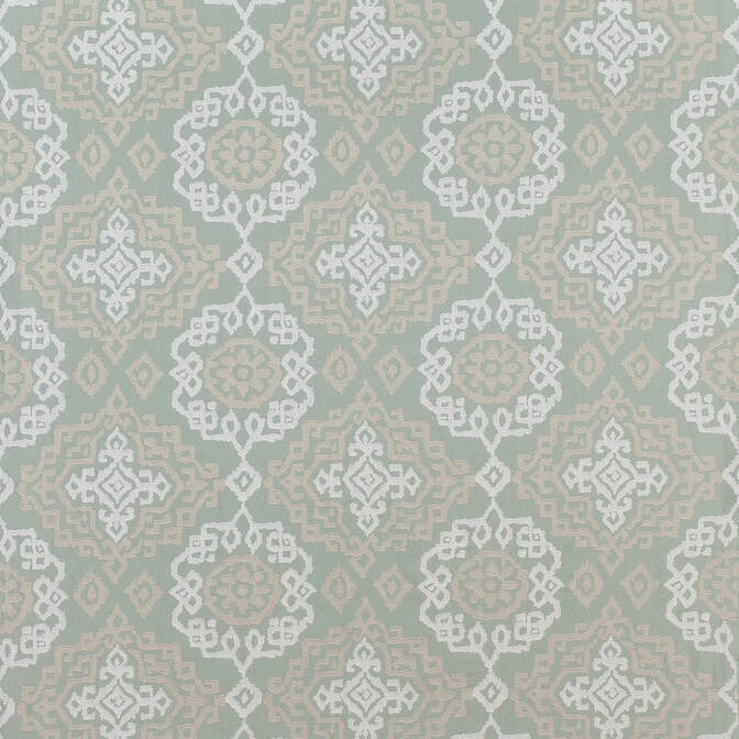 Scottsdale Embroidery Sage AW73017 by Anna French Fabric Anna French Fabric Scottsdale Embroidery Sage AW73017Fabric Meridian 58% Cotton, 42% Polyester INDIA </p><p>Repeat: V: 15 49 - Fabric Carolina -