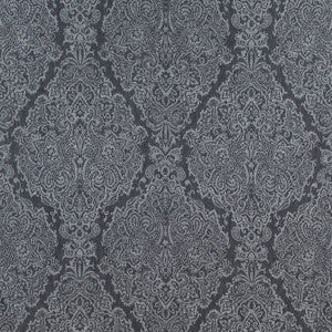 Sterling Paisley Charcoal AW73027 By Anna French Fabric