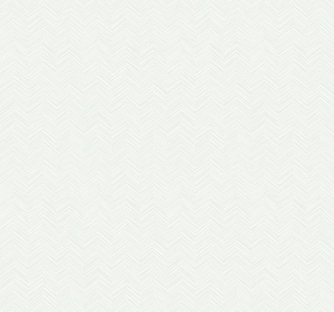 Mini Herringbone Metallic Silver and Off-White AW74700 by Seabrook Designs Designer Wallpaper