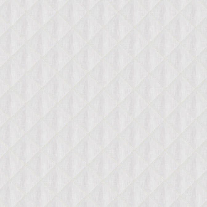 Prussia Quilt White AW9108 by Anna French Fabric Anna French Fabric Prussia Quilt White AW9108Fabric Natural Glimmer 53%Lin,21%Cot,26%Poly/EMB:Visc INDIA </p><p>Repeat: V: 4 51 - Fabric Carolina -