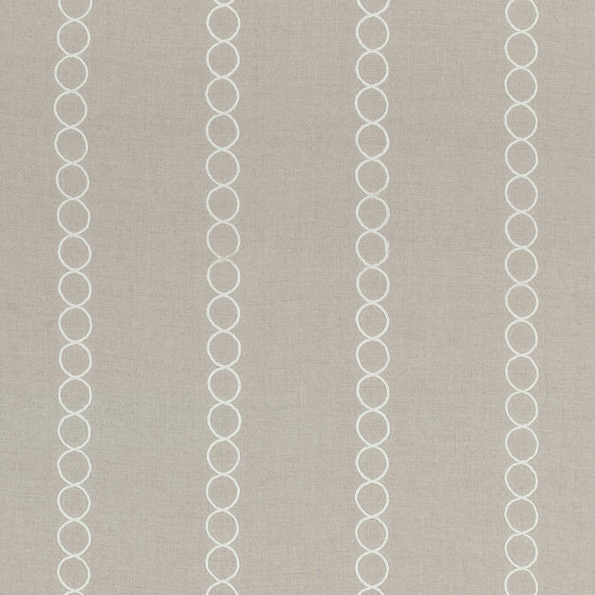 Rings Natural AW9116 by Anna French Fabric Anna French Fabric Rings Natural AW9116Fabric Natural Glimmer 100% Lin Ground, 100% Vis Emb INDIA </p><p>Repeat: V: 1.25 50.5 - Fabric Carolina -