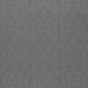Barcelona Embroidery Grey AW9124 by Anna French Fabric