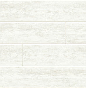 Off-White Shiplap Off-White by Seabrook Wallpaper