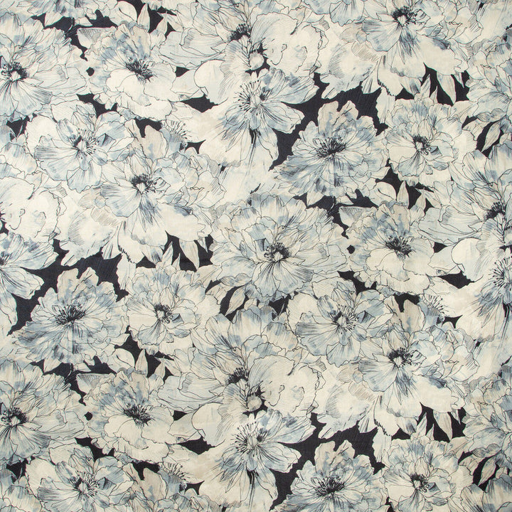 Ayrlies Indigo by Kravet Couture Designer Fabric MODERN COLORS-SOJOURN COLLECTION LINEN - 100% Austria MEDIUM Horizontal: 54.5 and Vertical: 36 54.5 - Swanky Fabrics -
