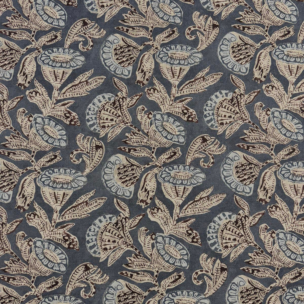 Azora Indigo by Magnolia Fabric - 50 Cotton, 35 Viscose, 15 Linen India 80000 Horizontal: 13.75 and Vertical: 14.3 54 - Fabric Carolina -