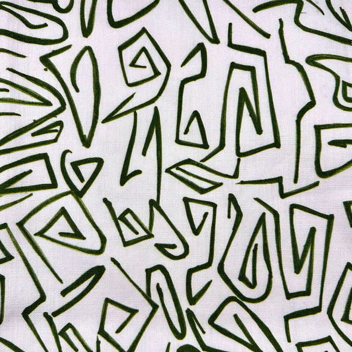 Abstract Green by Europatex Designer Fabric Abstract 100% Cotton 55.00 inches - Swanky Fabrics -