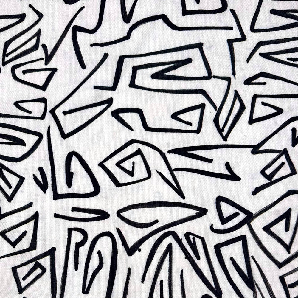 Abstract Onyx by Europatex Designer Fabric Abstract 100% Cotton 55.00 inches - Swanky Fabrics -