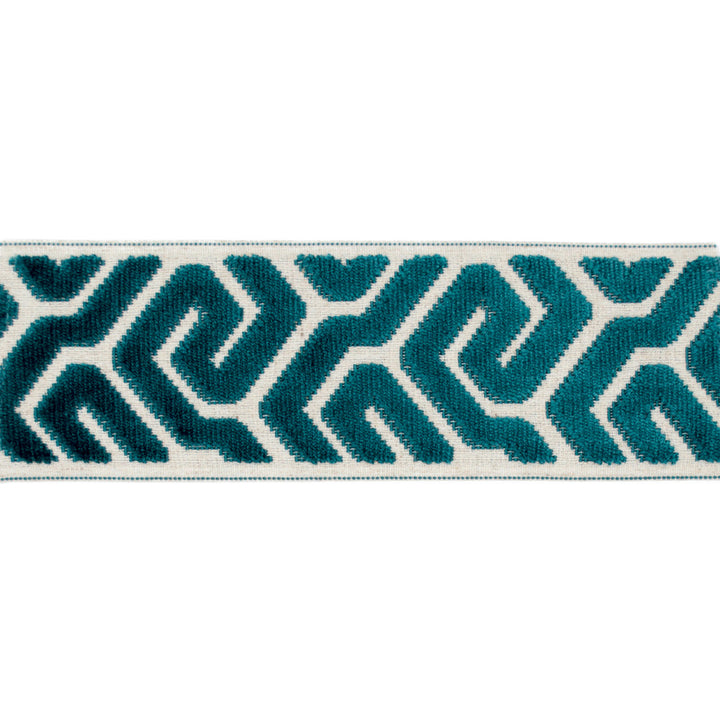 Agos Aqua by Europatex Fabric Agos 100% Polyester 3.50 inches - Fabric Carolina -