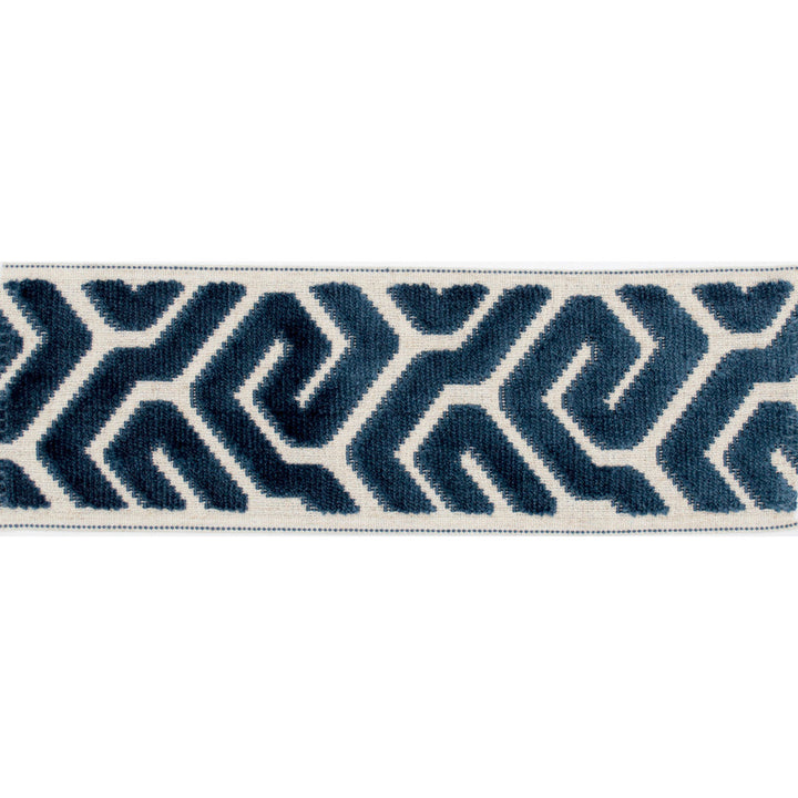Agos Marine by Europatex Designer Fabric Agos 100% Polyester 3.50 inches - Swanky Fabrics -
