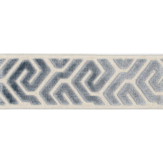 Agos - Sky by Europatex Designer Fabric Agos 100% Polyester China See Sample Horizontal: N/A and Vertical: N/A 3.50 inches  - Swanky Fabrics -