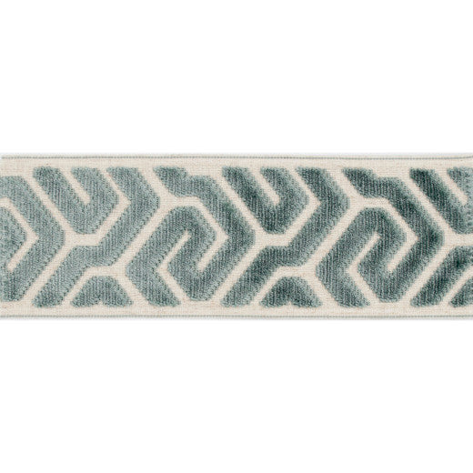 Agos - Teal by Europatex Designer Fabric Agos 100% Polyester China See Sample Horizontal: N/A and Vertical: N/A 3.50 inches  - Swanky Fabrics -