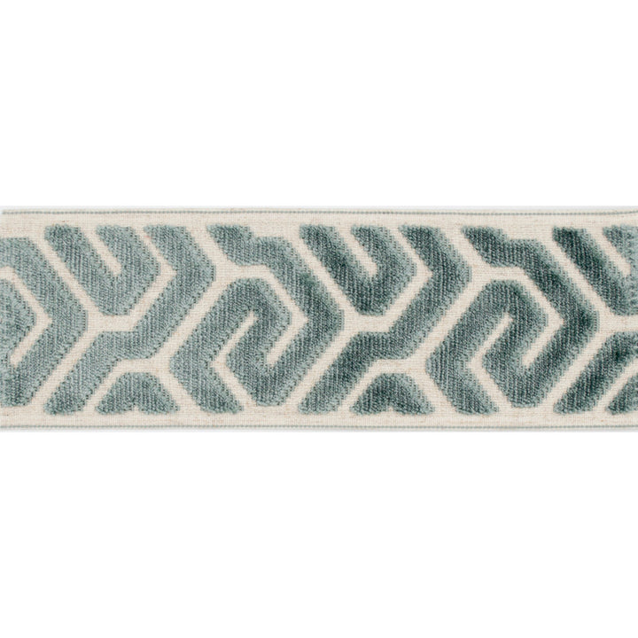 Agos Teal by Europatex Fabric Agos 100% Polyester 3.50 inches - Fabric Carolina -