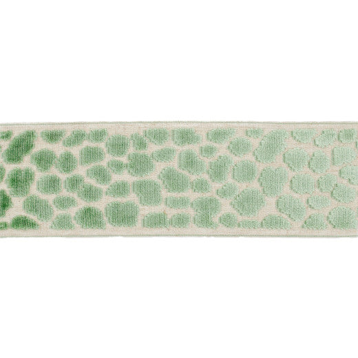 Alpas - Caribbean Green by Europatex Designer Fabric Alpas 100% Polyester China See Sample Horizontal: N/A and Vertical: N/A 3.50 inches  - Swanky Fabrics -
