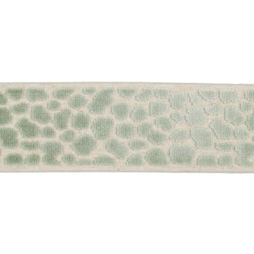 Alpas - Sea Green by Europatex Designer Fabric Alpas 100% Polyester China See Sample Horizontal: N/A and Vertical: N/A 3.50 inches  - Swanky Fabrics -