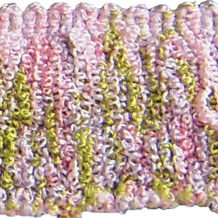 Amelia Blush by Europatex Designer Fabric Hoopla 100% Polyester 1.50 inches - Swanky Fabrics -