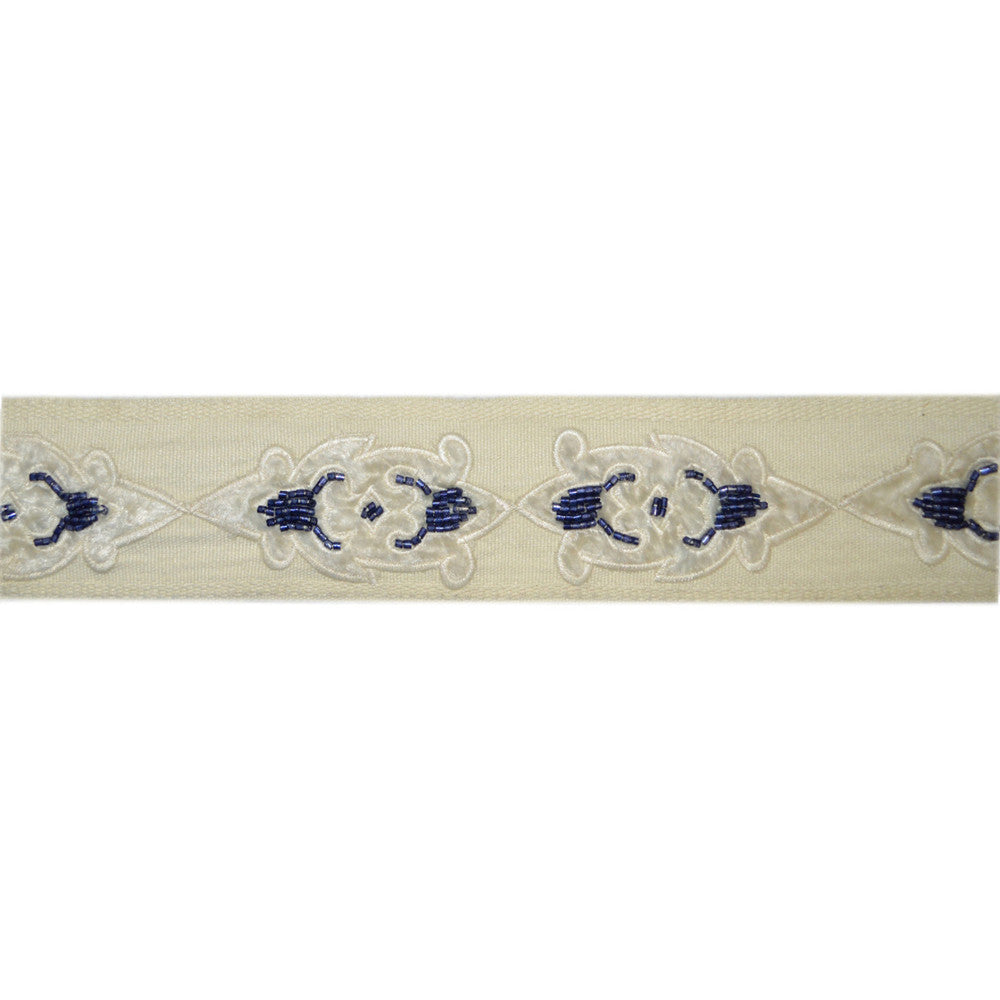 Americas Navy by Europatex Designer Fabric Avenue 80% Rayon, 20% Acrylic 2.00 inches - Swanky Fabrics -