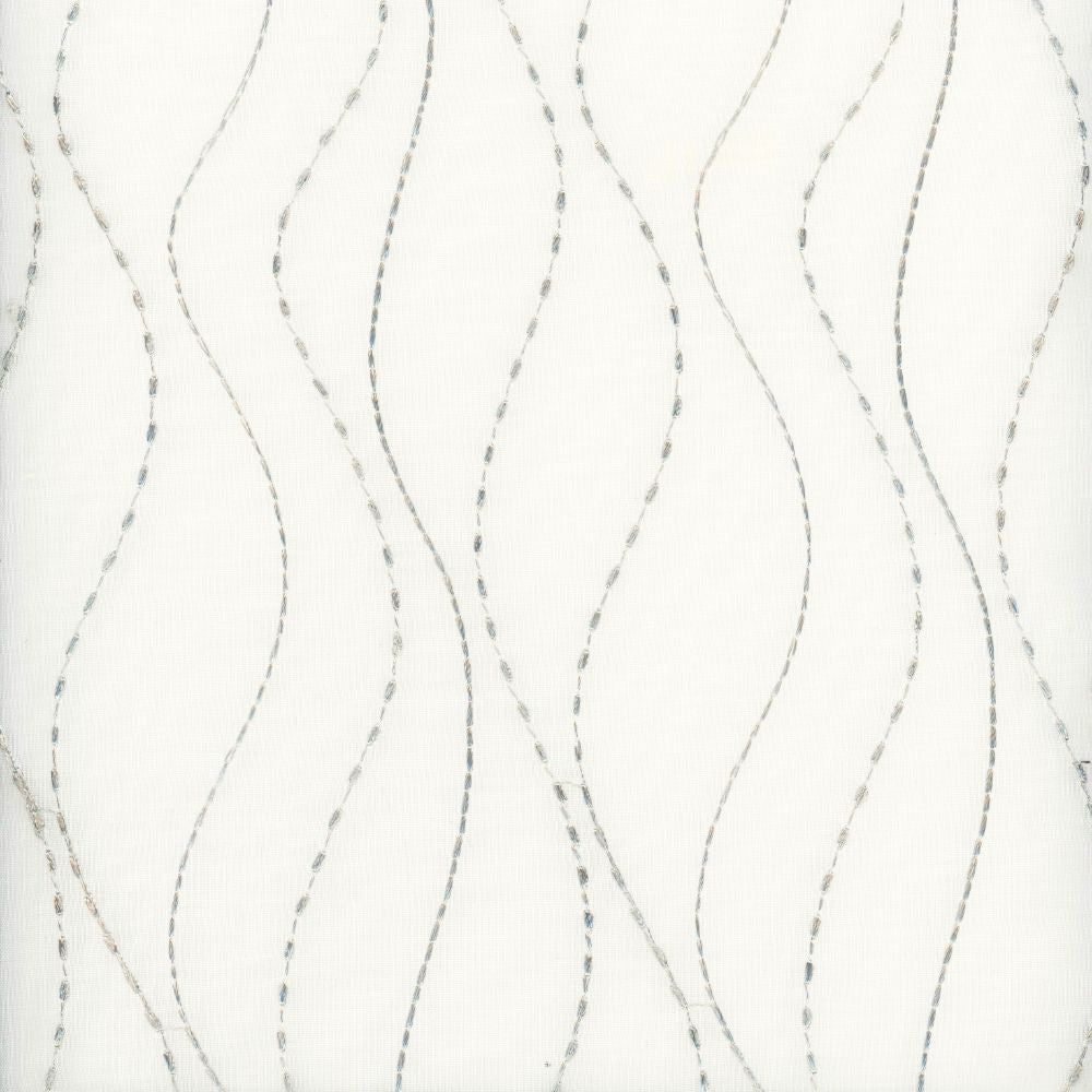 Amherst Silver by Heritage Fabric - 100% Polyester USA or Imported Horizontal: 4.25" and Vertical: 53.25" - Fabric Carolina -