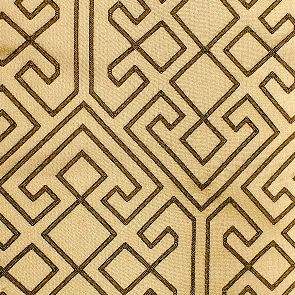 Ariel A Mocha by Europatex Designer Fabric Ariel 100% Polyester 04.93" H, 07.97" V 55.00 inches - Swanky Fabrics -