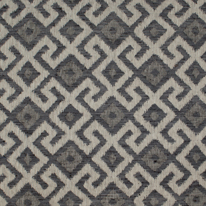 Aztec Neve Charcoal by Europatex Designer Fabric Aztec 86% Poyester, 14% Cotton 6.85" H, 6.85" V 54.00 inches - Swanky Fabrics -