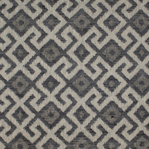 Aztec Neve Charcoal by Europatex Fabric