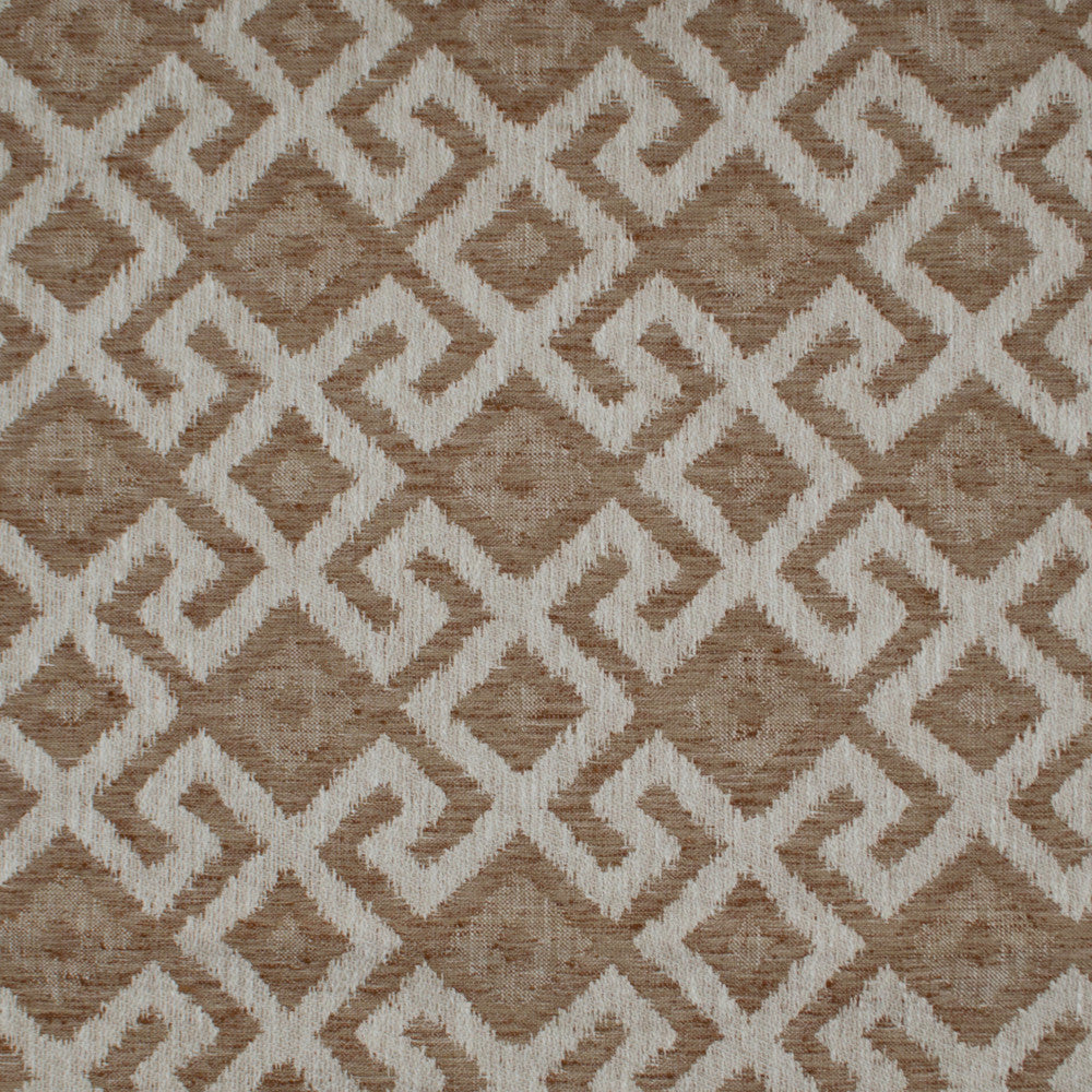 Aztec Neve Chestnut by Europatex Fabric Aztec 86% Poyester, 14% Cotton 6.85" H, 6.85" V 54.00 inches - Fabric Carolina -