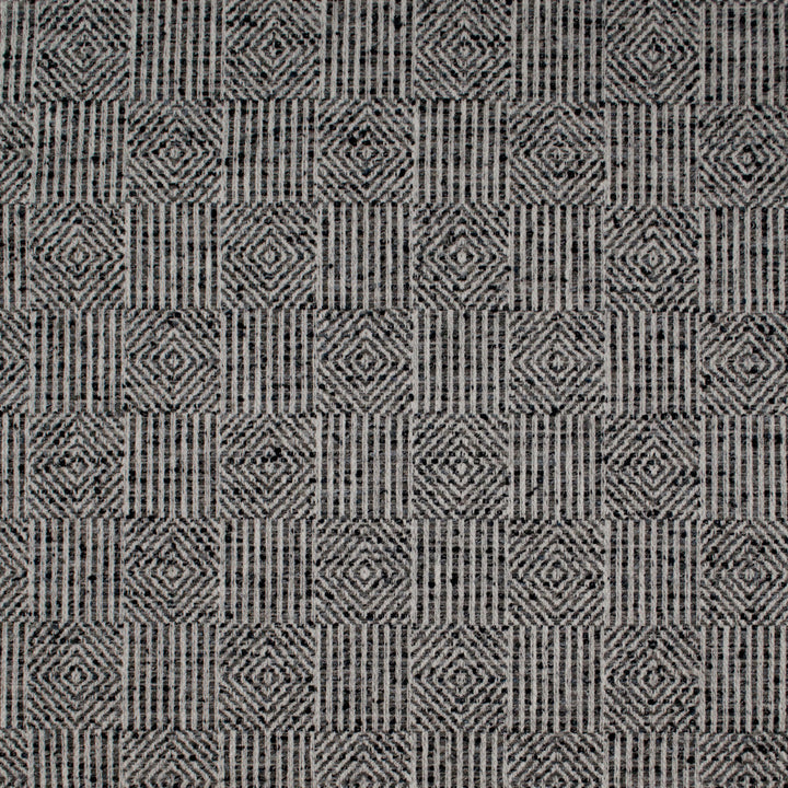 Aztec Osiris Charcoal by Europatex Designer Fabric Aztec 72% Polyester, 28% Cotton 3.40" H, 3.75" V 54.00 inches - Swanky Fabrics -