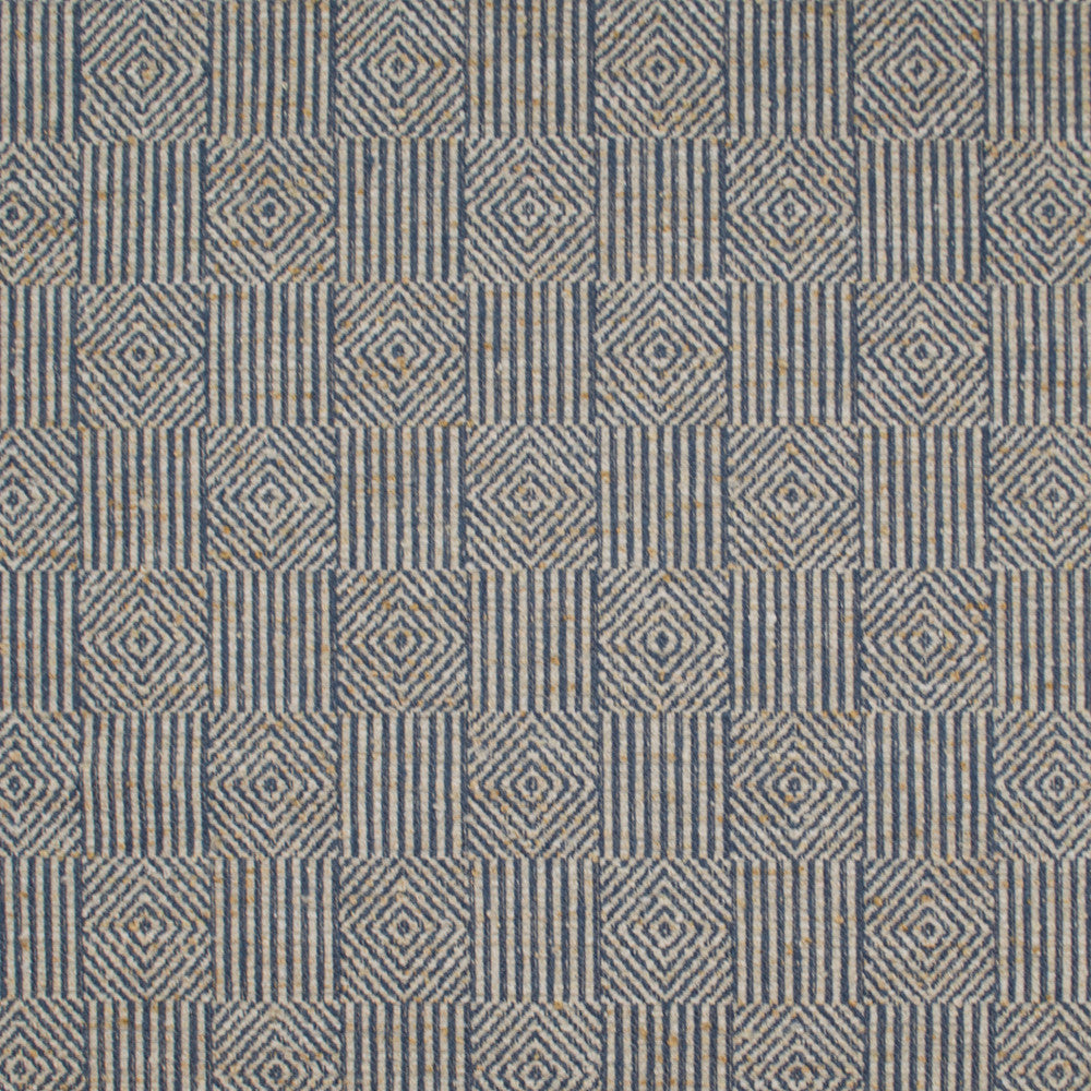 Aztec Osiris Royal by Europatex Designer Fabric Aztec 72% Polyester, 28% Cotton 3.40" H, 3.75" V 54.00 inches - Swanky Fabrics -