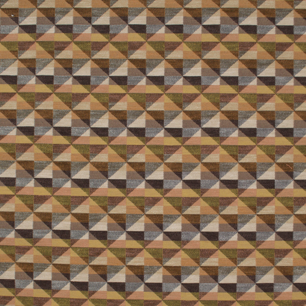 Aztec Rubric Spice by Europatex Fabric Aztec 67% Polyester, 33% Cotton 1.70" H, 5.00" H 54.00 inches - Fabric Carolina -
