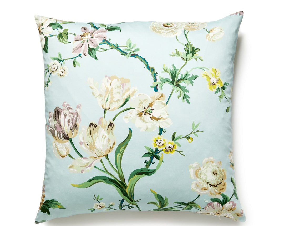 Botanical Garden Pillow 22 X 22 - Celadon B0SDDK35060002 by Scalamandre Designer Pillow