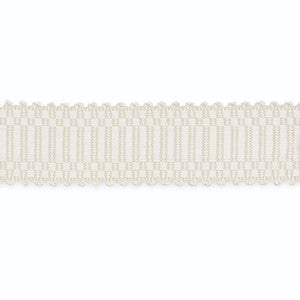 Eugenie Picot-Edge Braid White B107-1 by Schumacher Fabric